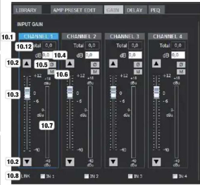 LD Systems DSP 44 K - AMPLIFICACION DE ENTRADA RETARDO DE ENTRADA - 1