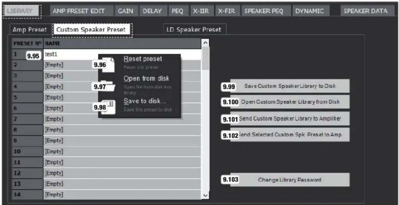 LD Systems DSP 44 K - GESTIRE I PRESET DEGLI ALTOPARLANTI PERSONALIZZATI - 1