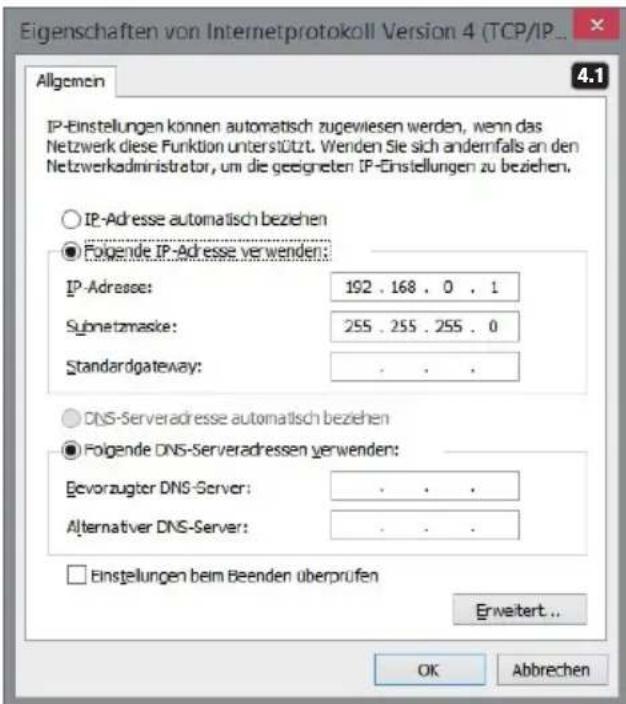 LD Systems DSP 44 K - ESTABLECER CONEXION MEDIANTE ETHERNET - 1