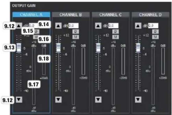 LD Systems DSP 44 K - OUTPUT GAIN OUTPUT DELAY - 1
