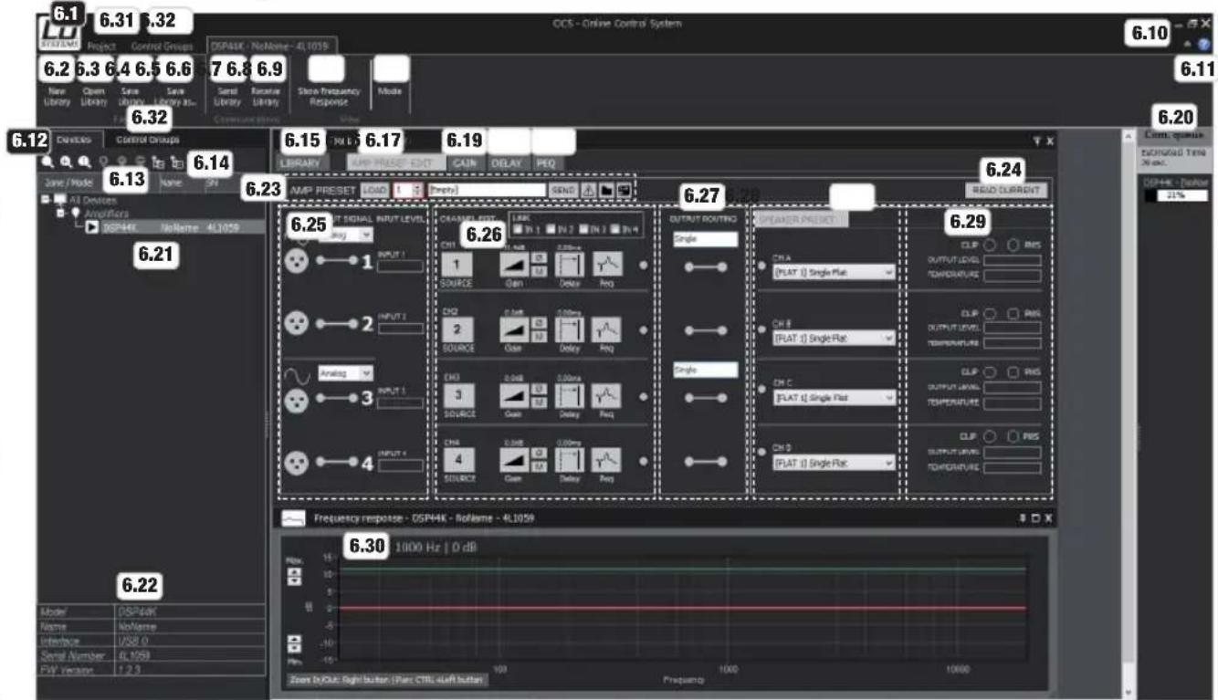 LD Systems DSP 44 K - OKNO PRZEGLADU - 1