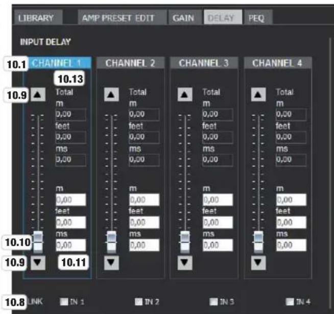 LD Systems DSP 44 K - INPUT GAIN INPUT DELAY - 2