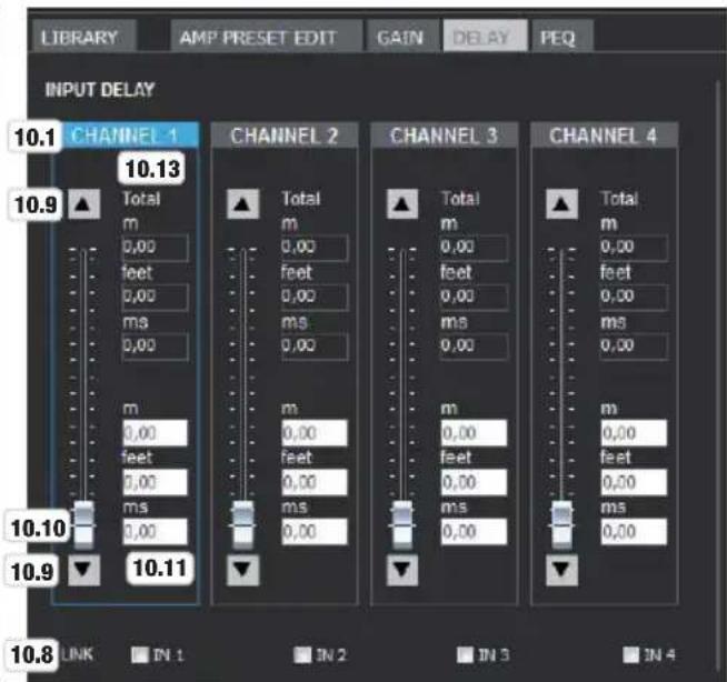 LD Systems DSP 44 K - AMPLIFICACION DE ENTRADA RETARDO DE ENTRADA - 2