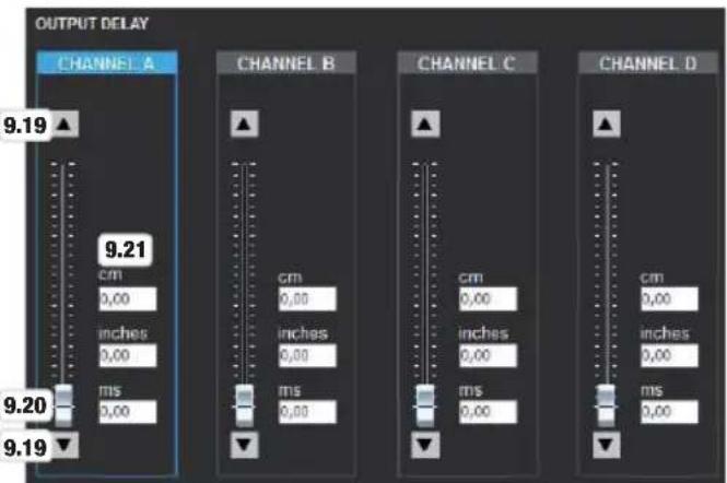 LD Systems DSP 44 K - OUTPUT GAIN OUTPUT DELAY - 2