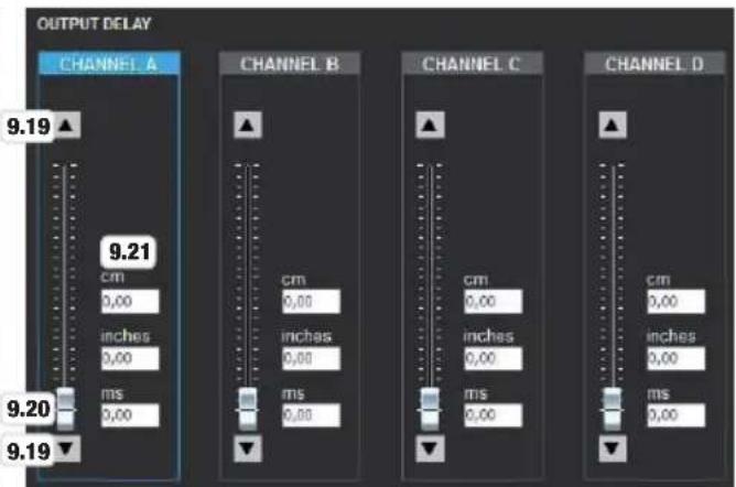 LD Systems DSP 44 K - OUTPUT GAIN OUTPUT DELAY - 2