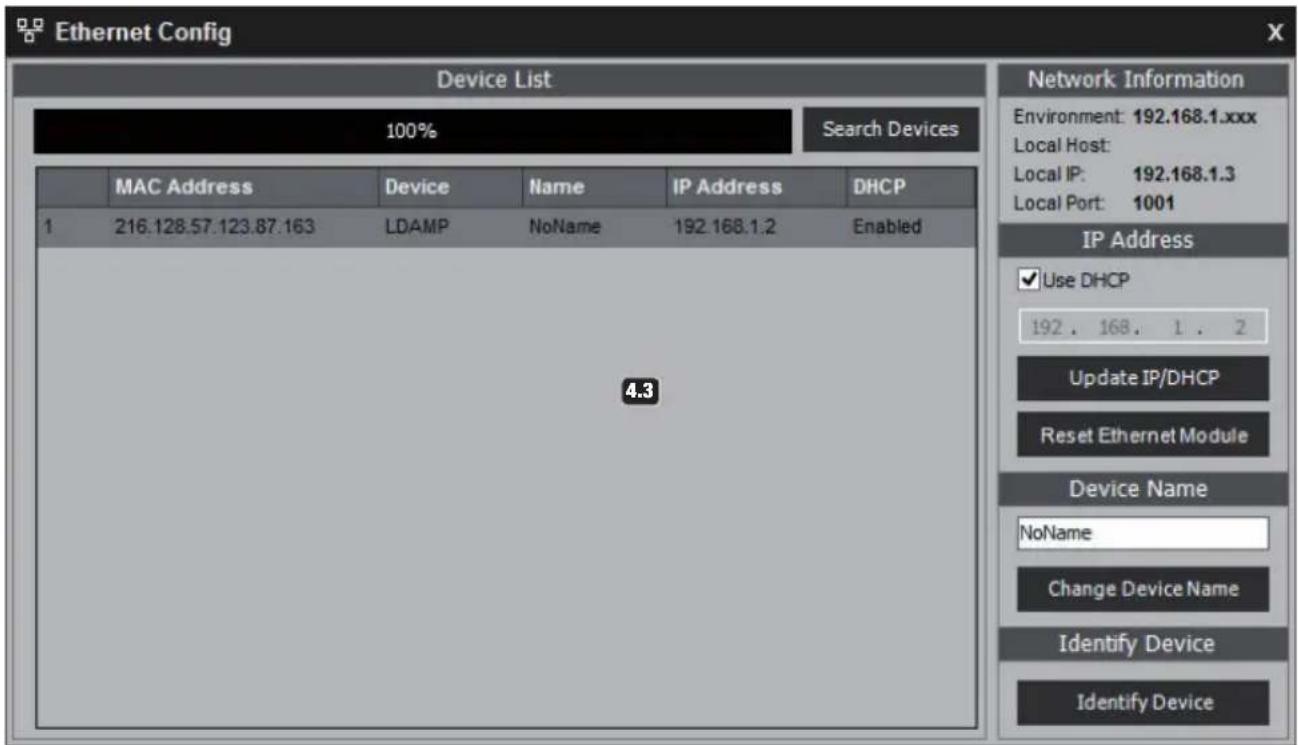 LD Systems DSP 44 K - USTANAWIANIE POŁACZENIA PRZEZ ETHERNET - 3