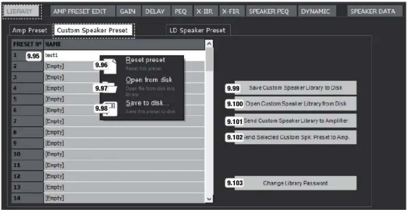 LD Systems DSP 44 K - CUSTOM SPEAKER PRESETS VERWALTEN - 1