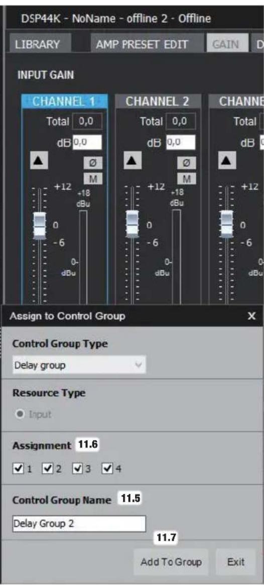 LD Systems DSP 44 K - Groupes de controle - 4