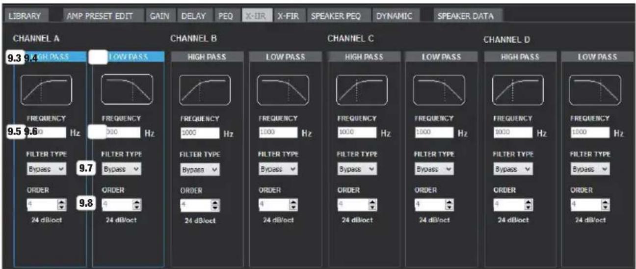 LD Systems DSP 44 K - X-IIR FILTER (INFINITE IMPULSE RESPONSE) - 1