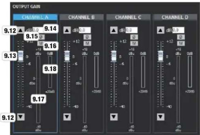 LD Systems DSP 44 K - OUTPUT GAIN OUTPUT DELAY - 1