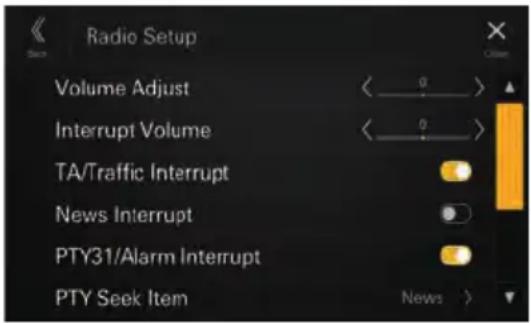 ALPINE iLXF115DU - Configuration de la radio - 1