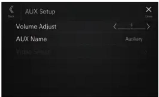 ALPINE iLXF115DU - Configuration des périphériques auxiliaires (AUX) - 1