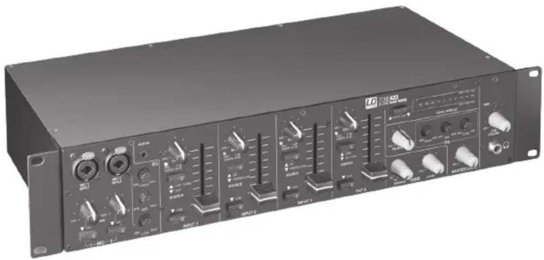 LD Systems ZONE 423 - 2-ZONE RACK MIXER - 1