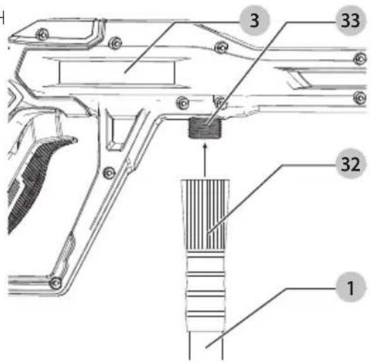 Craftsman CMEPW1900 - Attaching Garden Hose (Fig. J) - 1