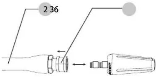 Craftsman CMEPW1900 - Attaching Nozzles (Fig. K) - 1