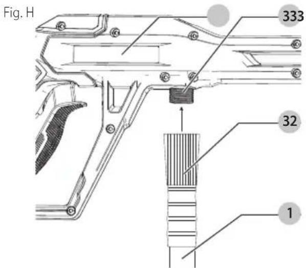 Craftsman CMEPW1900 - Conexión de Manguera de Jardín (Fig. J) - 1