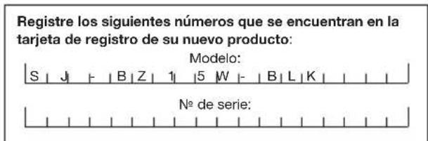 Sun Joe SJBZ15WBLK - Modelo y número de série - 1