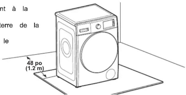 MAYTAG MHW5630MBK - Déplacer la laveuse - 1