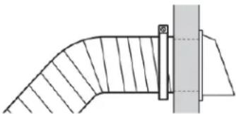 MAYTAG MGD5030MW - Raccorder le conduit d'évacuation au clapet - 1