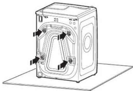 MAYTAG MHW6630MBK - Locate transport bolts - 1