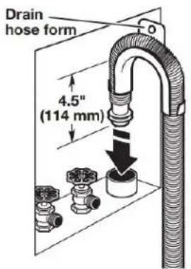 MAYTAG MHW6630MBK - Place drain hose in standpipe - 1