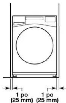 MAYTAG MHW6630MBK - Exigences d'emplacement (laveuse) - 2