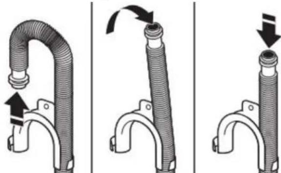 MAYTAG MVW5035MW - Remove drain hose form (floor drain installations only) - 1