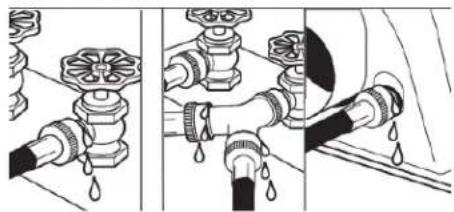 MAYTAG MGD5630MBK - Attach long hose to "Y" connector and tighten couplings - 4