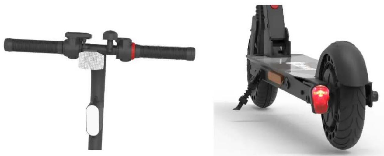 DENVER SEL80130 MK2 - Lampes LED avant et arrière - 1