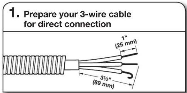 MAYTAG MGD6630MBK - 3-Wire Direct Wire Connection - 1