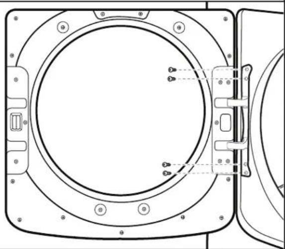 MAYTAG MGD6630MBK - Retirer la charnière et le loquet de la porte interne - 3