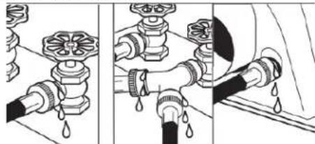 MAYTAG MED6630MBK - Fixer le long tuyau au raccord en « Y » et serrer les raccords - 4