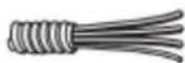 MAYTAG MED6630MBK - Fixer le cable à raccordement direct au serre-cables - 2