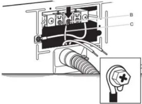 MAYTAG MED6630MBK - Connecter le conducteur neutre - 1