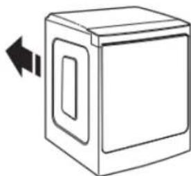 MAYTAG MED6630MBK - Move dryer to final location - 1