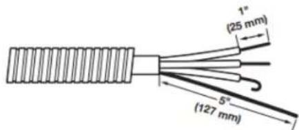 MAYTAG MED6630MBK - Prepare your 4-wire cable for direct connection - 1