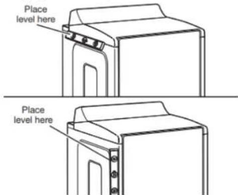 MAYTAG MED6630MBK - Réglage de l'aplomb de la secheuse - 1