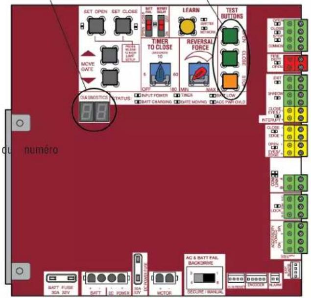 LIFT-MASTER LMWETXU - Pour défilier jusqu'aux codes enregistrés - 2