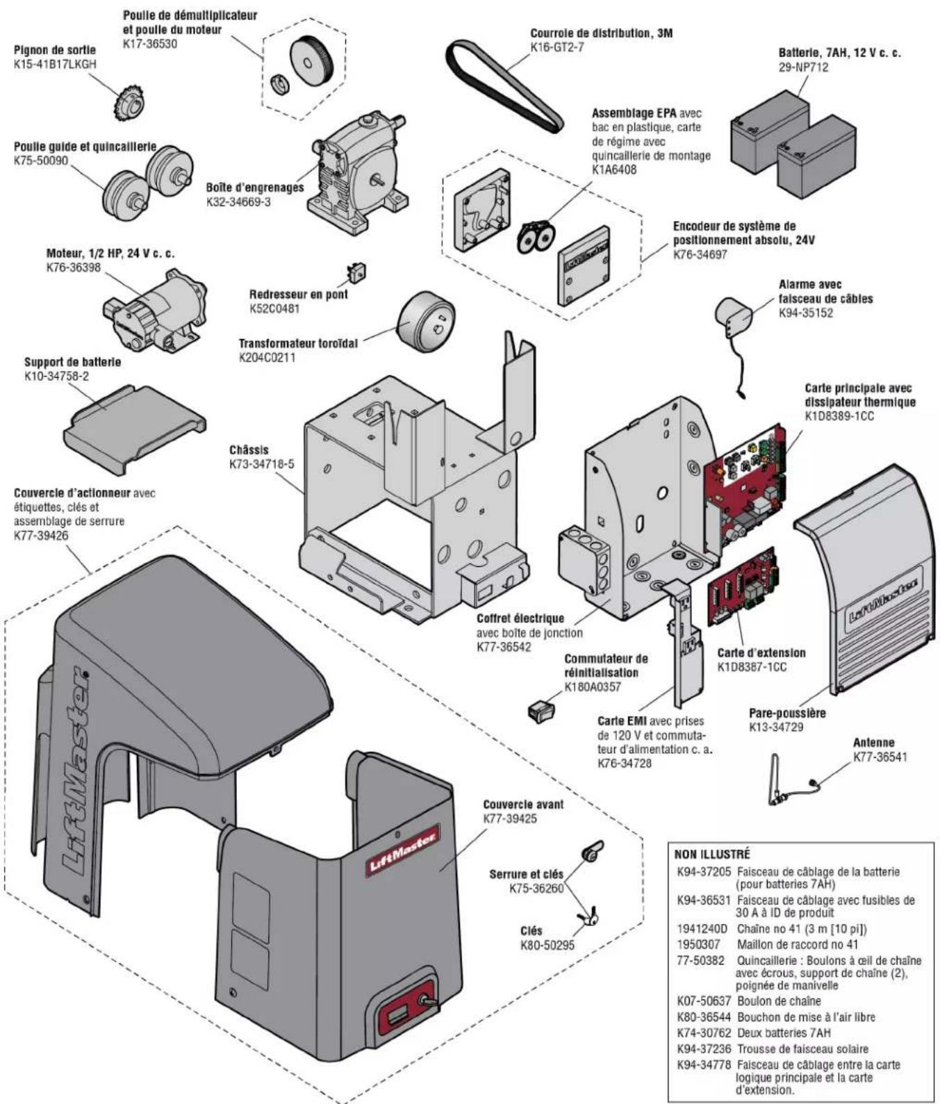 LIFT-MASTER LMWETXU - SCHEMA De cáblage - 2