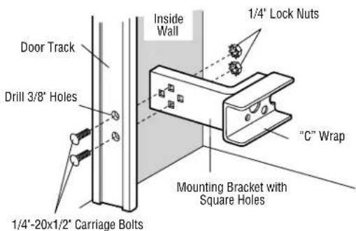 LIFT-MASTER 41K4629 - DOOR TRACK INSTALLATION - 1