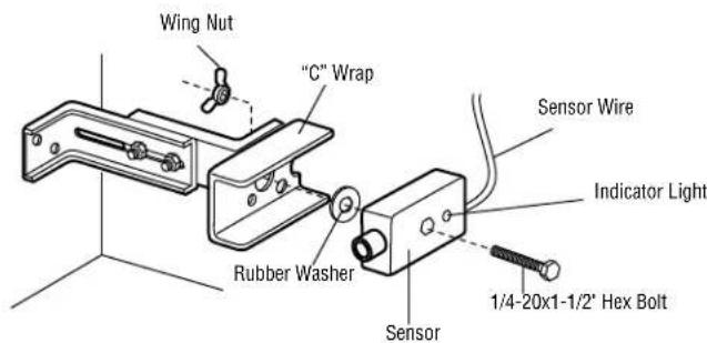 LIFT-MASTER 41K4629 - MOUNT THE PHOTOELECTRIC SENSORS - 1