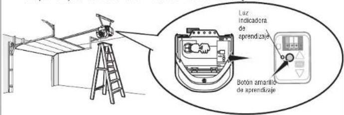 LIFT-MASTER 050ACTBMC - Programar un control remoto con el botón learn (aprender) - 1