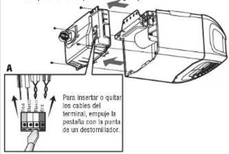 LIFT-MASTER 050ACTBMC - Quitar la tarjeta lógica del receptor - 1