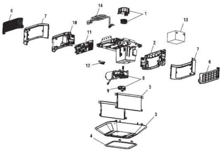 LIFT-MASTER 87802 - Garage Door Opener Parts Model 84602 - 1