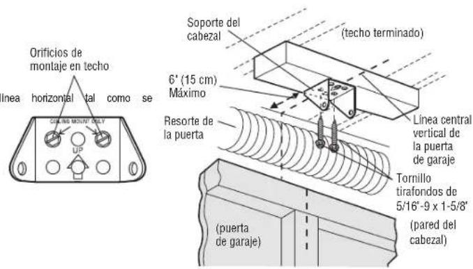 LIFT-MASTER 87802 - OPCION B - INSTALLACION EN EL TECHO - 1