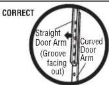 LIFT-MASTER 87802 - Connect the Door Arm to the Trolley - 6