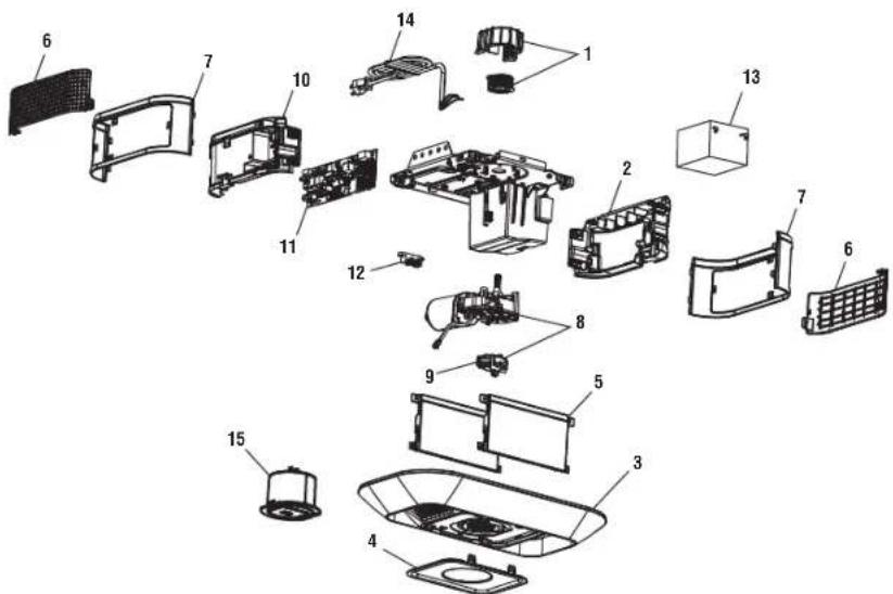 LIFT-MASTER 87802 - Garage Door Opener Parts Model 87504-267 - 1