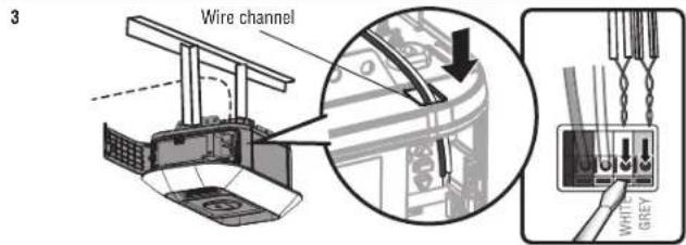 LIFT-MASTER 87802 - OPTION A - INSTALLATION WITHOUT PRE-WIRING - 2
