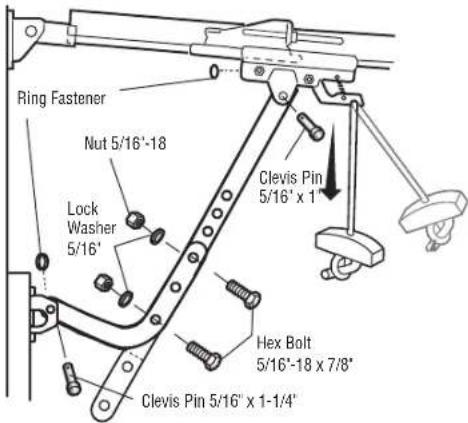 LIFT-MASTER 87802 - Connect the Door Arm to the Trolley - 8