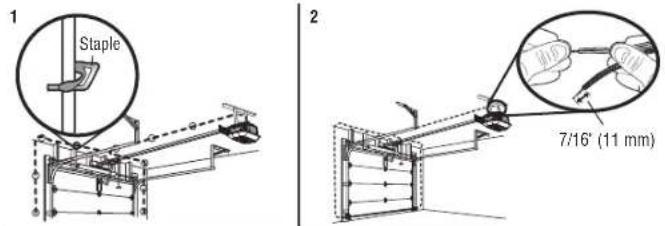LIFT-MASTER 87802 - OPTION A - INSTALLATION WITHOUT PRE-WIRING - 1
